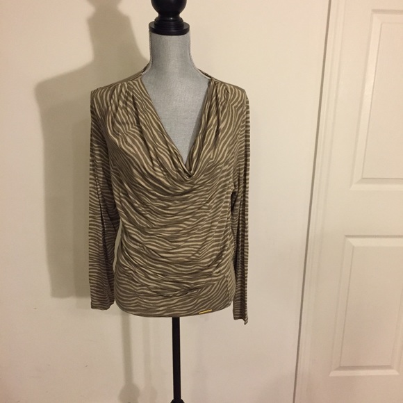 MICHAEL KORS - Safari Green Cowl Neck - (1X) ~ NWT - Picture 6 of 8